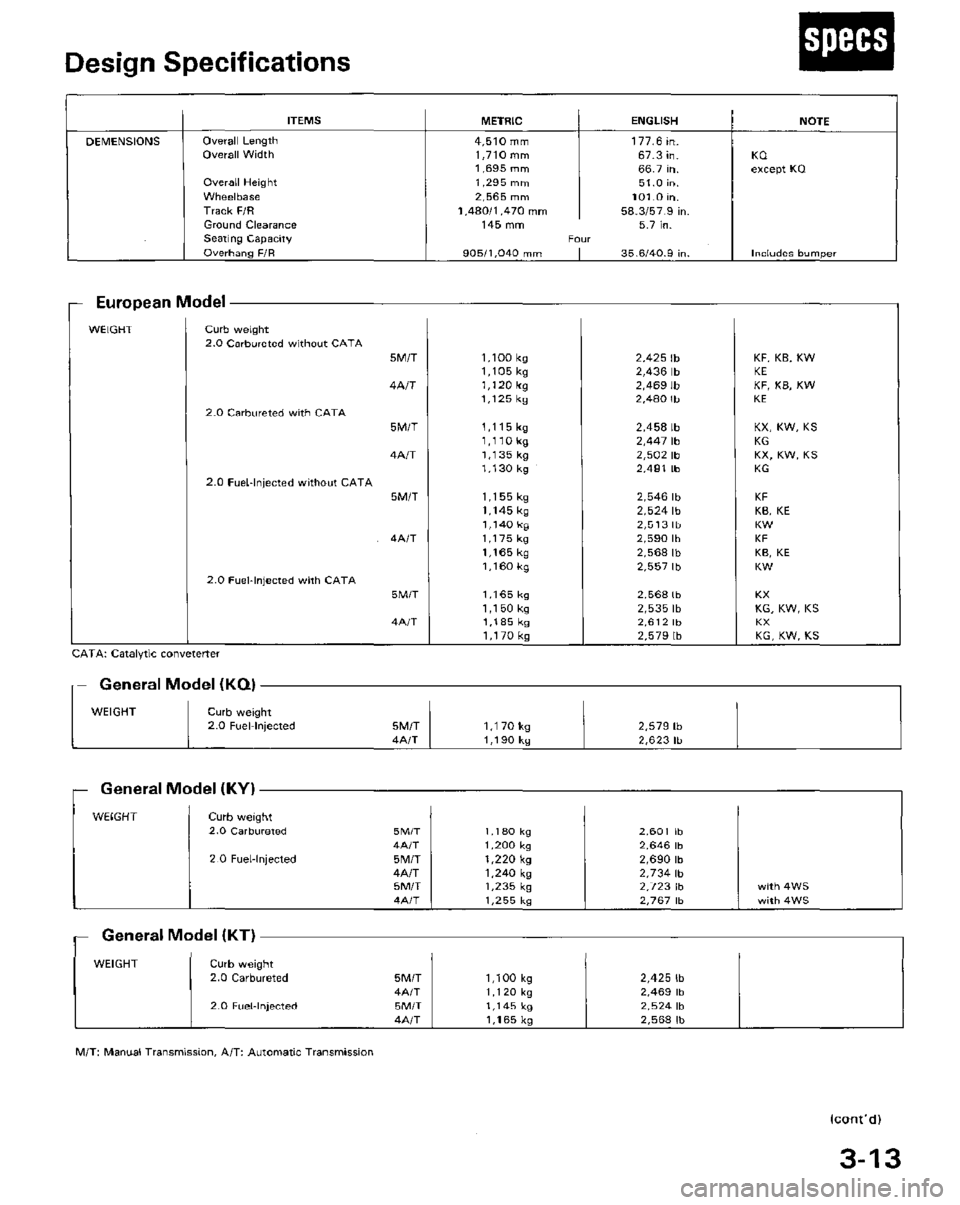 HONDA PRELUDE 1984 Service Repair Manual HONDA PRELUDE 1984 Service Repair Manual