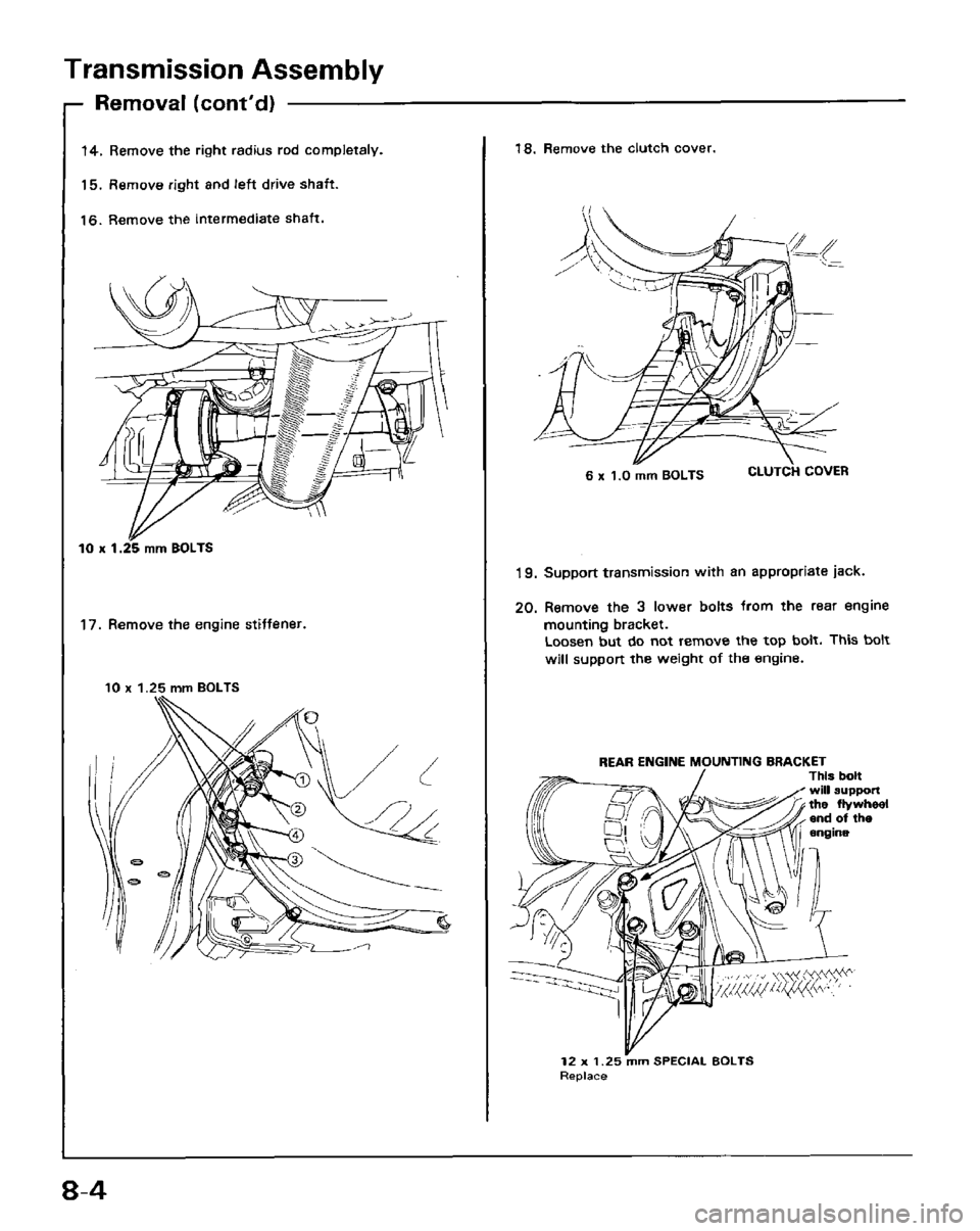 HONDA PRELUDE 1984  Service Repair Manual 