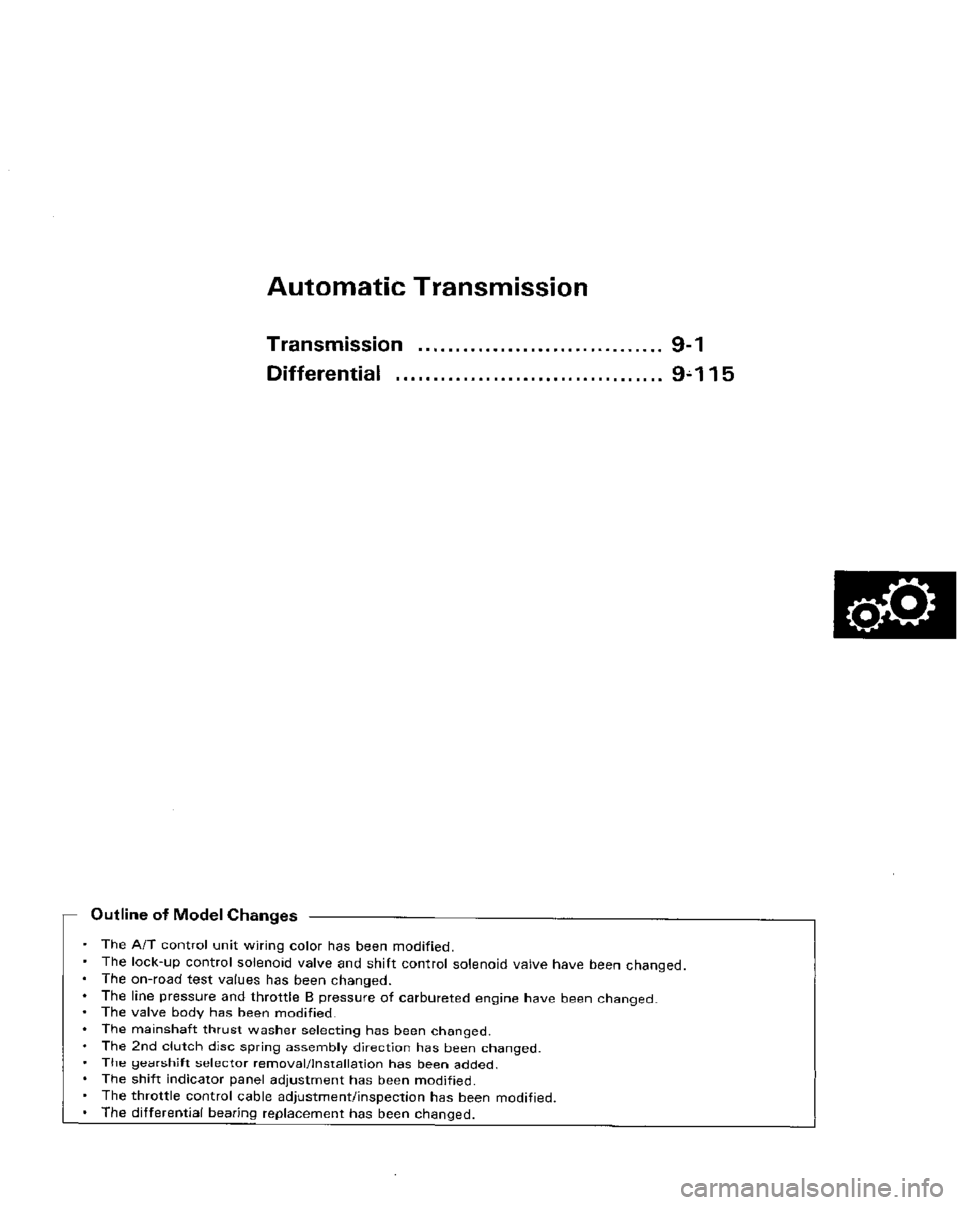 HONDA PRELUDE 1984 Service Repair Manual HONDA PRELUDE 1984 Service Repair Manual