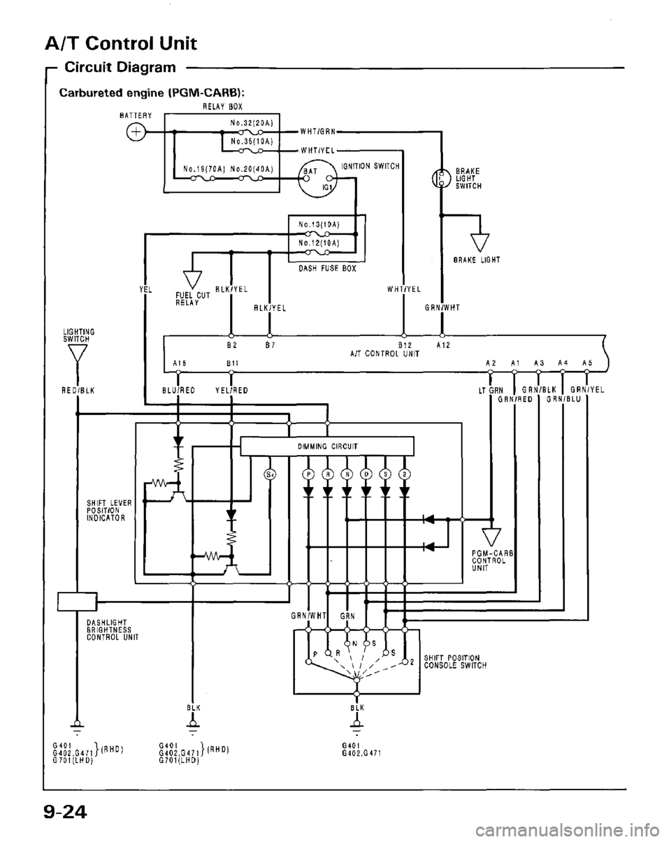 HONDA PRELUDE 1984  Service Repair Manual 