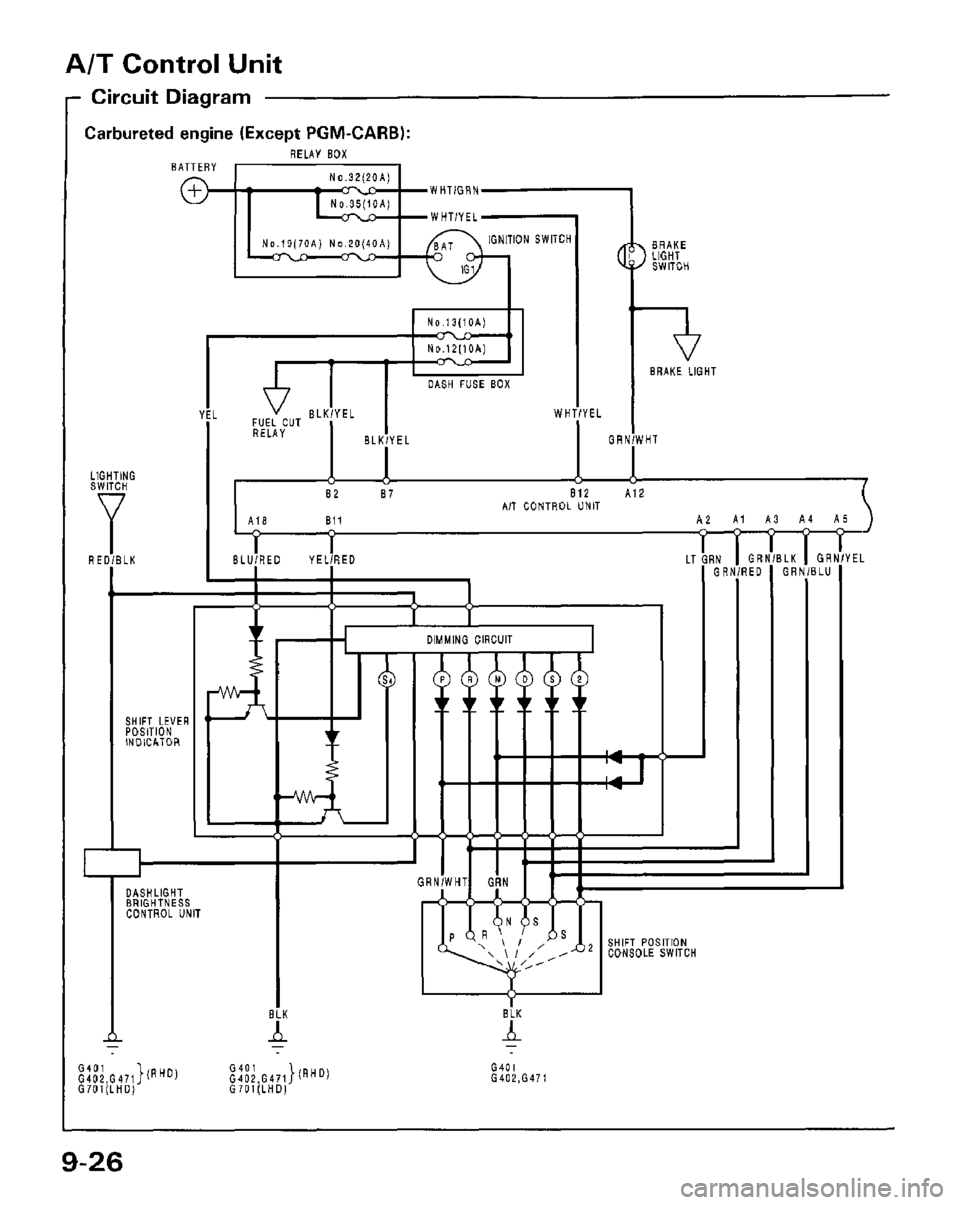 HONDA PRELUDE 1984  Service Repair Manual 
