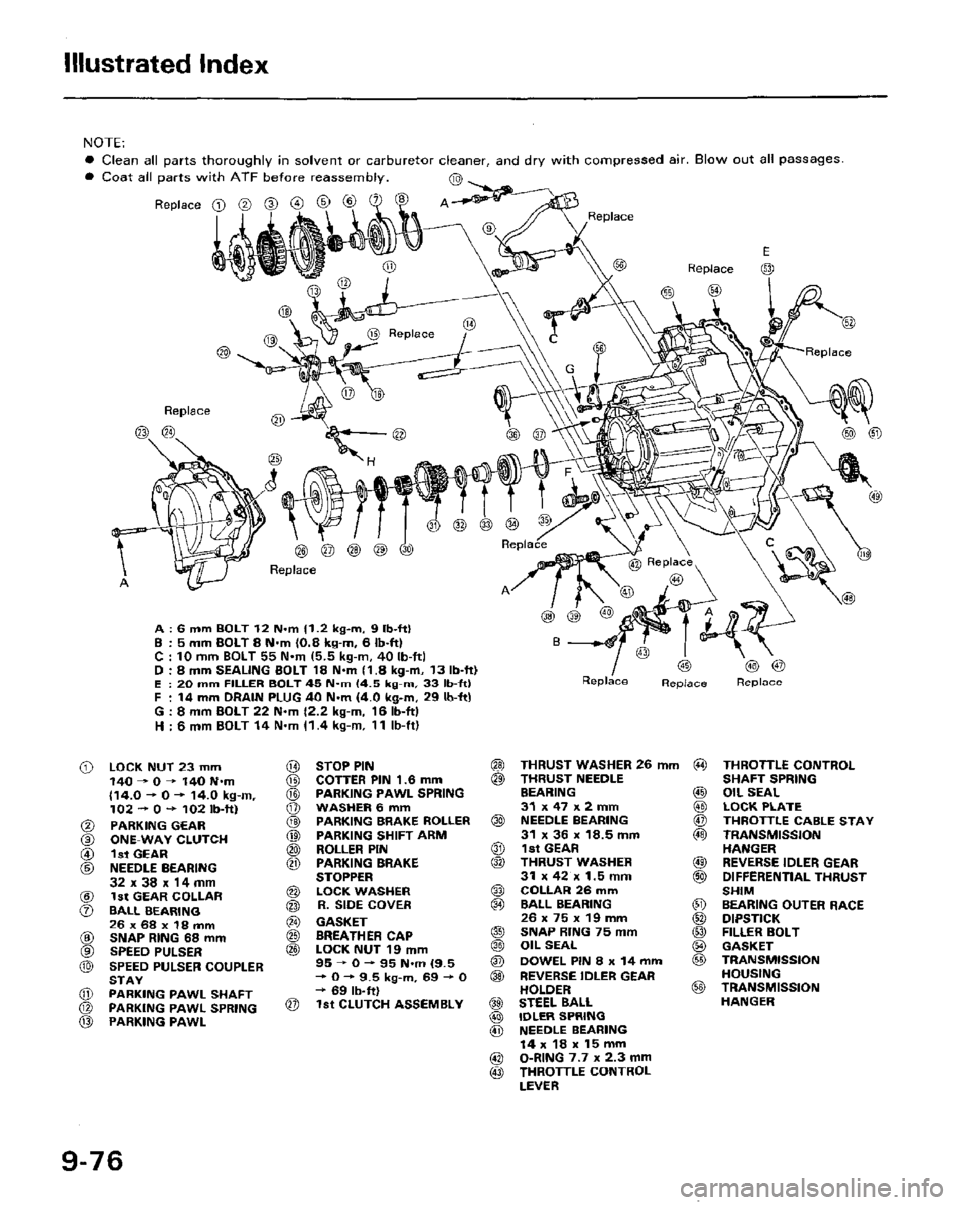 HONDA PRELUDE 1984  Service Repair Manual 