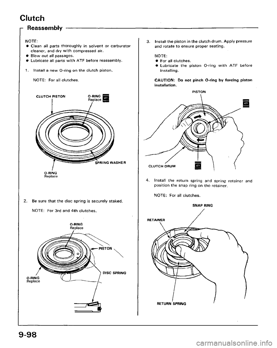 HONDA PRELUDE 1984  Service Repair Manual 