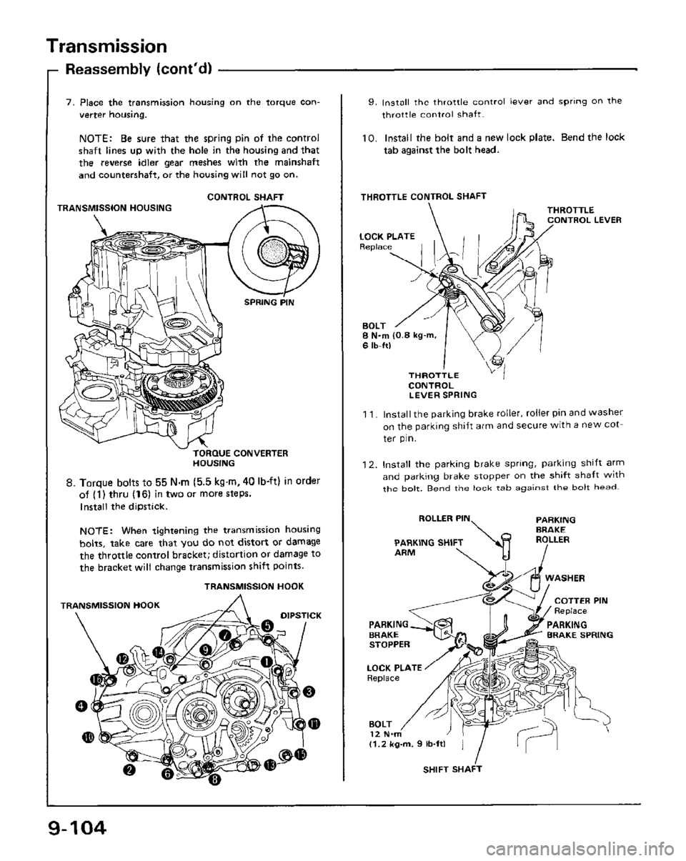 HONDA PRELUDE 1984  Service Repair Manual 