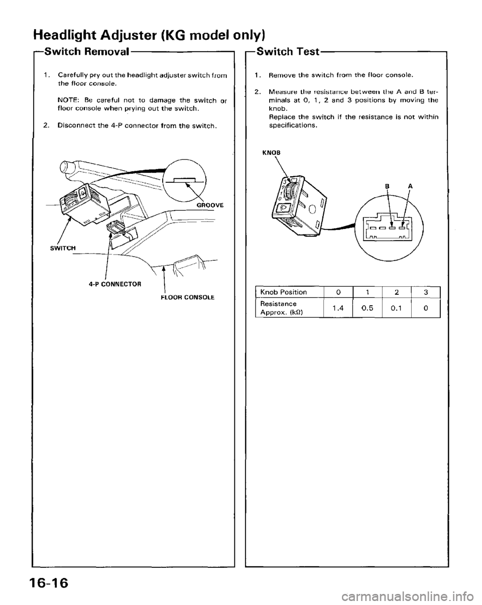 HONDA PRELUDE 1984 Service Repair Manual HONDA PRELUDE 1984 Service Repair Manual