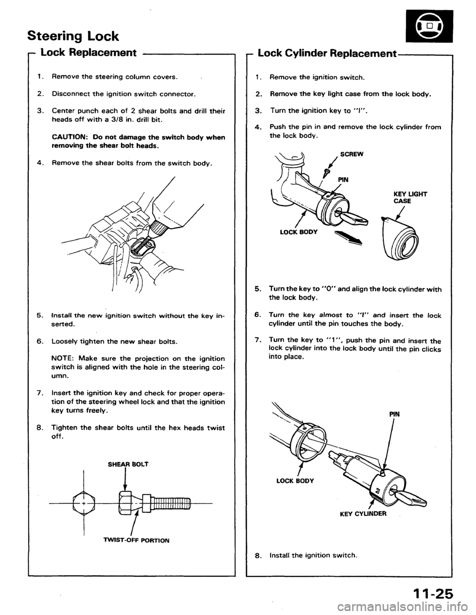 HONDA PRELUDE 1984  Service Repair Manual 