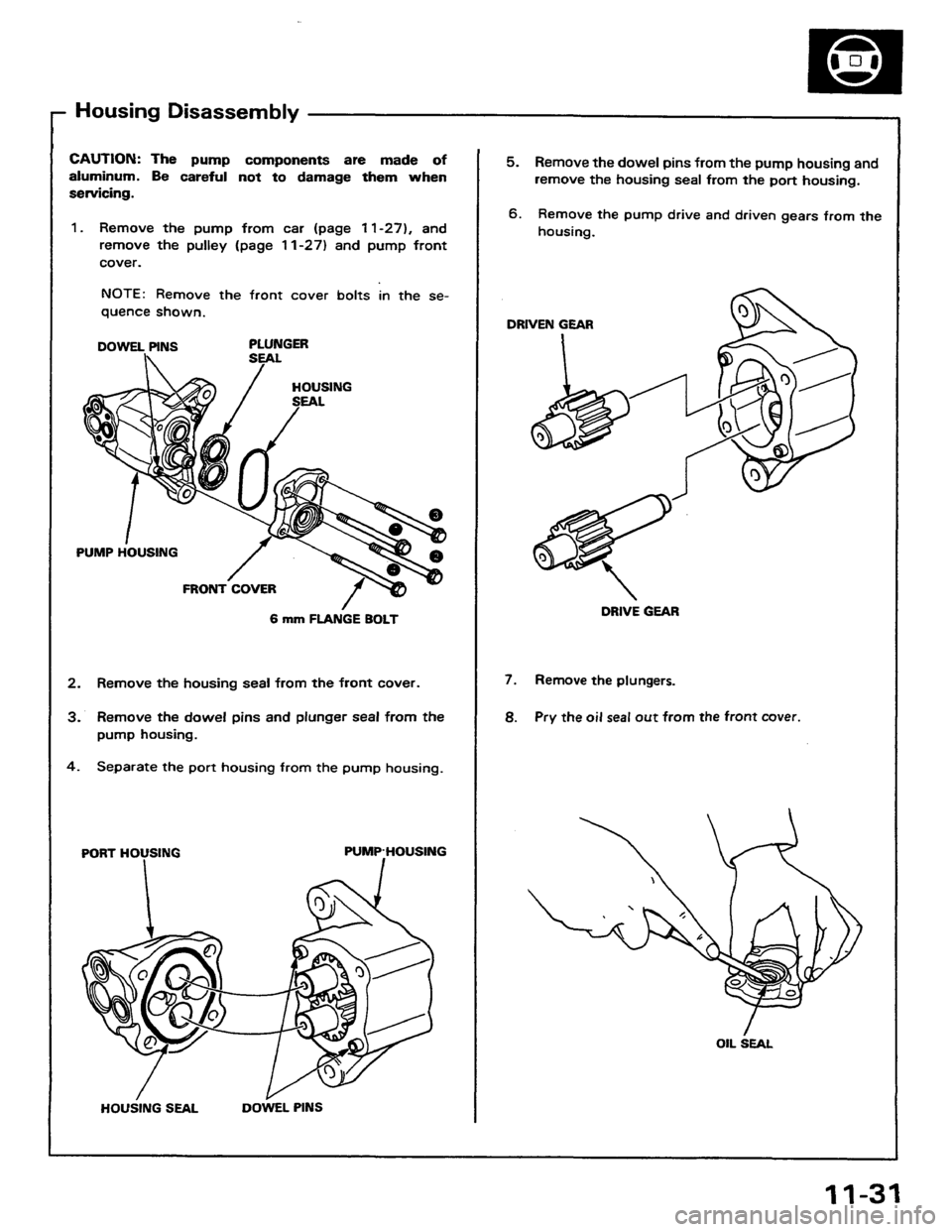 HONDA PRELUDE 1984  Service Repair Manual 
