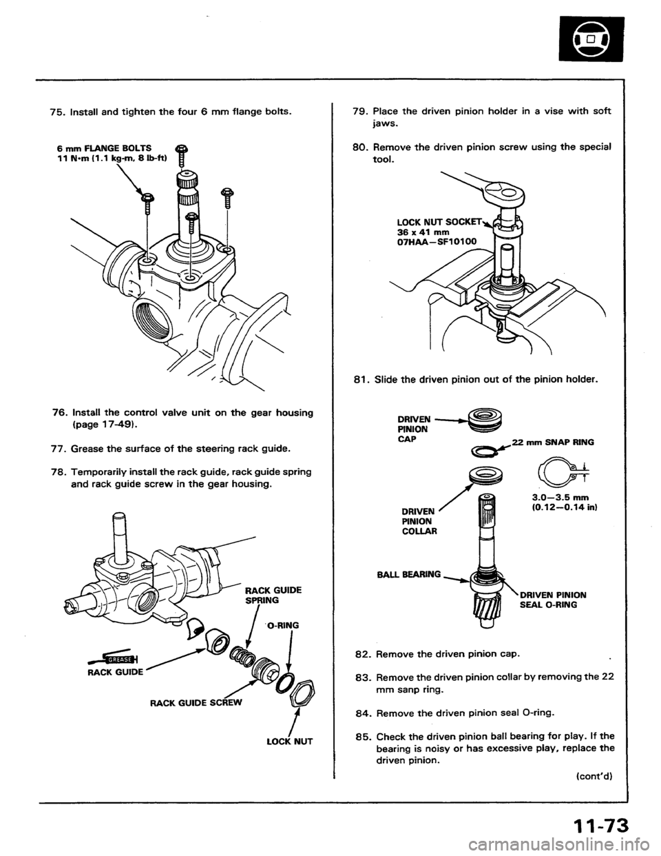 HONDA PRELUDE 1984  Service Repair Manual 