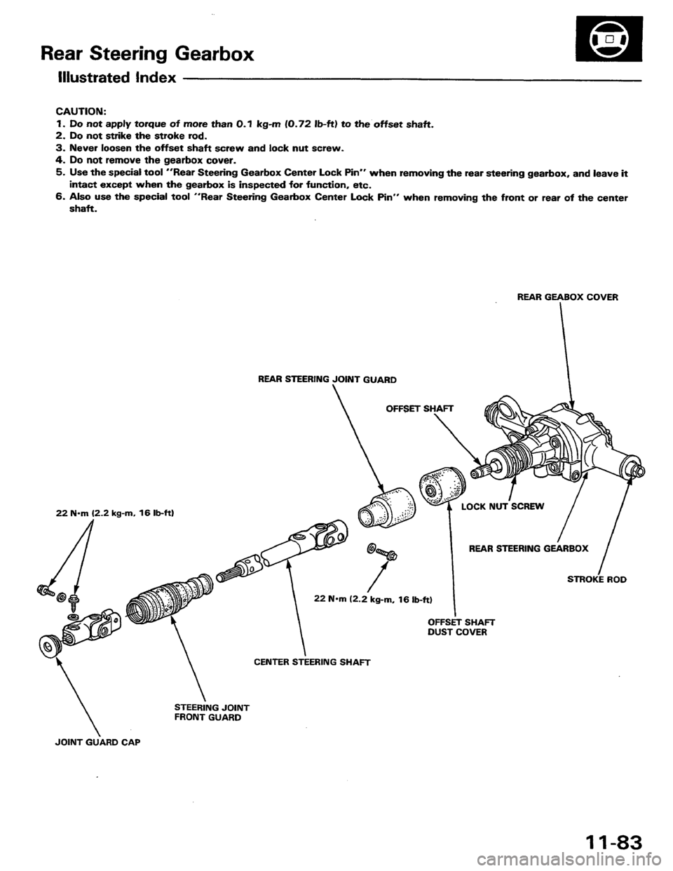 HONDA PRELUDE 1984  Service Repair Manual 