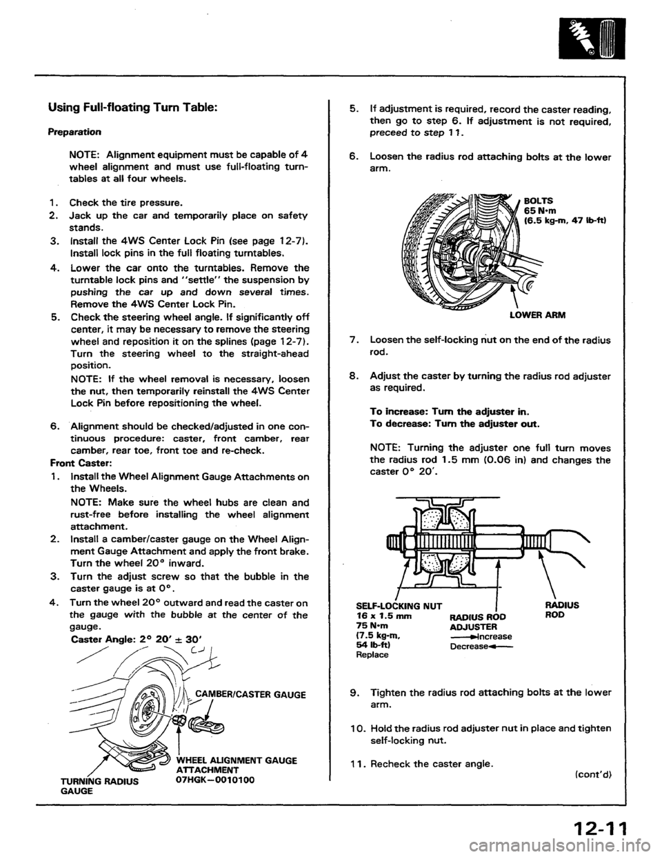 HONDA PRELUDE 1984  Service Repair Manual 