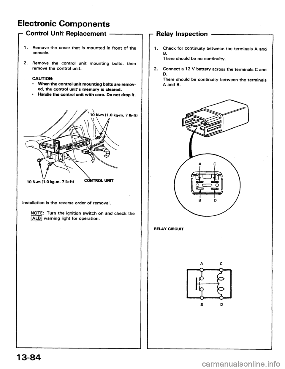 HONDA PRELUDE 1984 Service Repair Manual HONDA PRELUDE 1984 Service Repair Manual