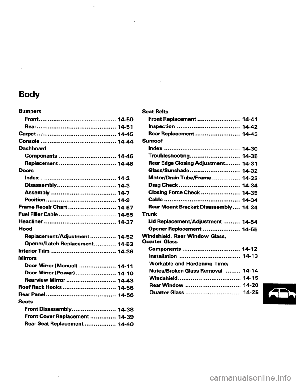 HONDA PRELUDE 1984 Service Repair Manual HONDA PRELUDE 1984 Service Repair Manual