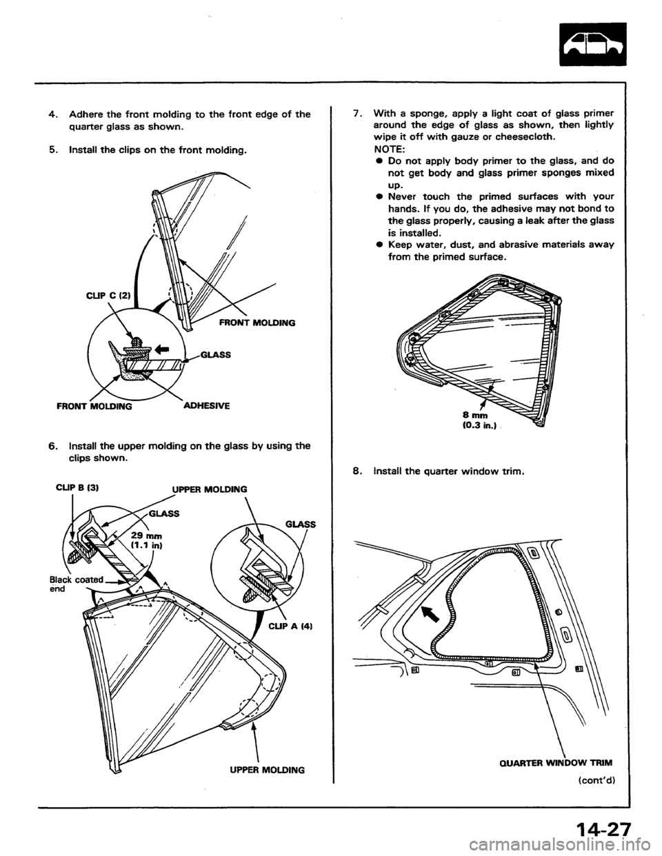 HONDA PRELUDE 1984  Service Repair Manual 