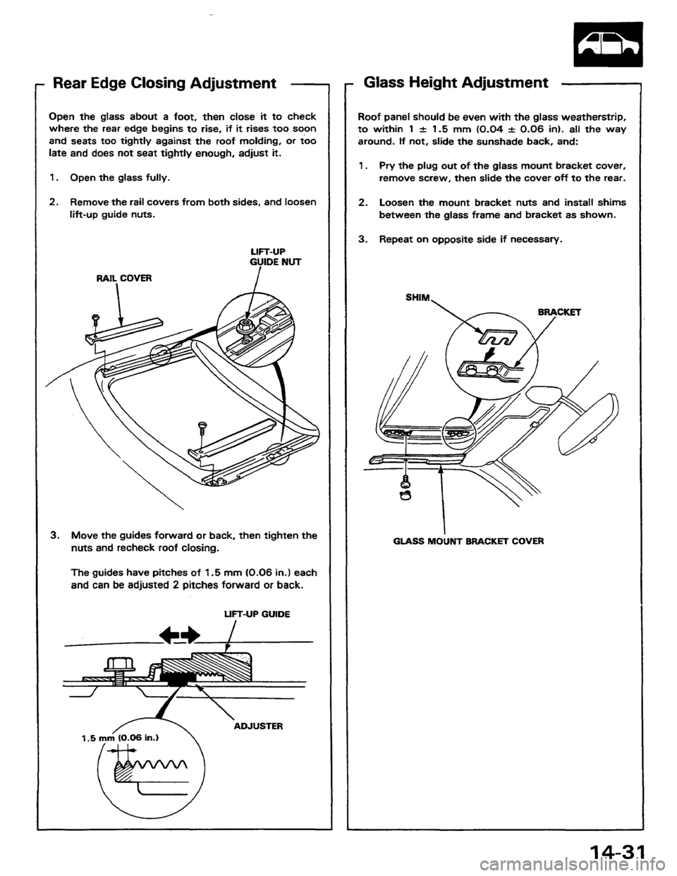 HONDA PRELUDE 1984  Service Repair Manual 