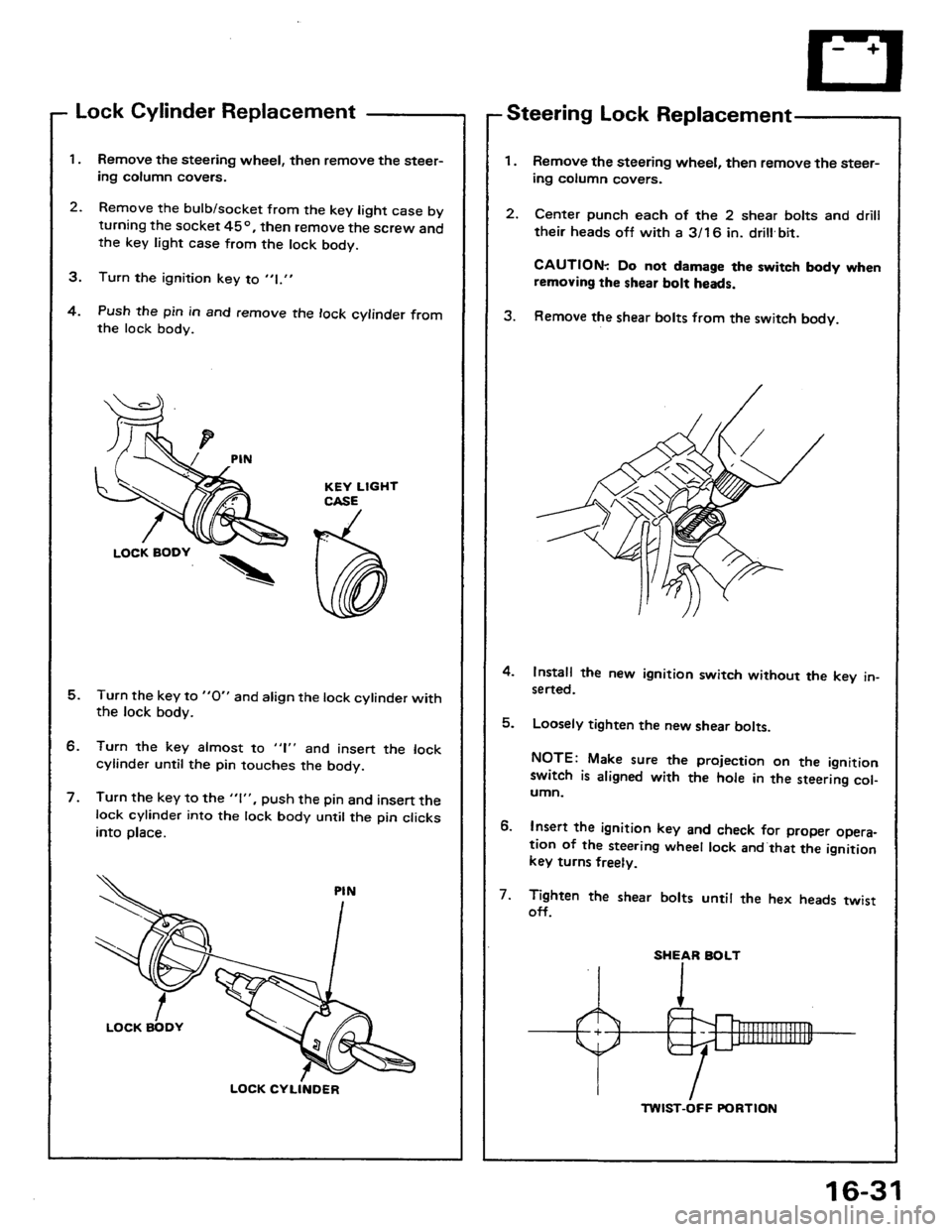 HONDA PRELUDE 1984 Service Repair Manual HONDA PRELUDE 1984 Service Repair Manual