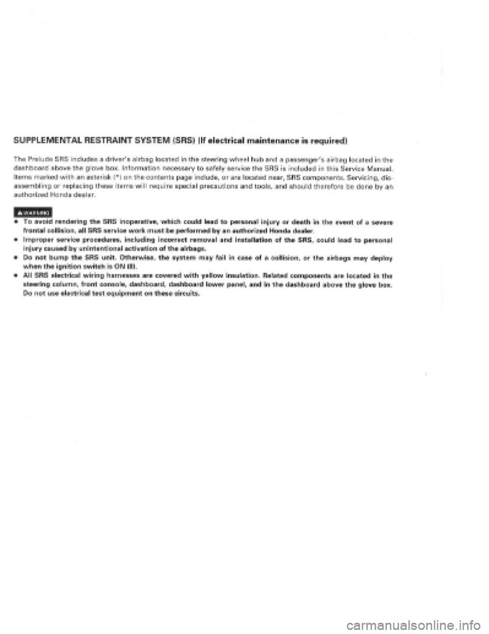 HONDA PRELUDE 1997 Service Repair Manual HONDA PRELUDE 1997 Service Repair Manual
