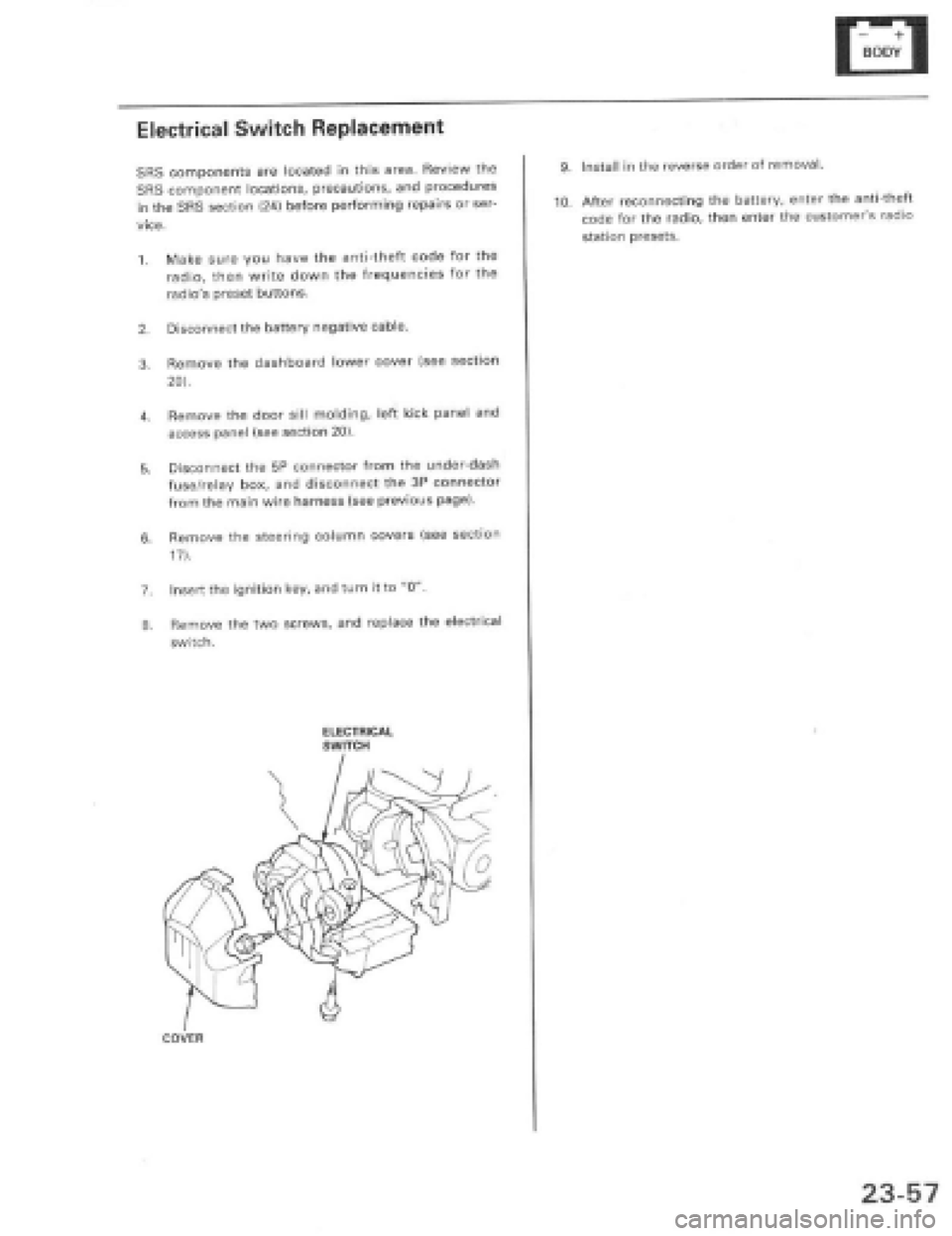 HONDA PRELUDE 1997 Service Repair Manual HONDA PRELUDE 1997 Service Repair Manual