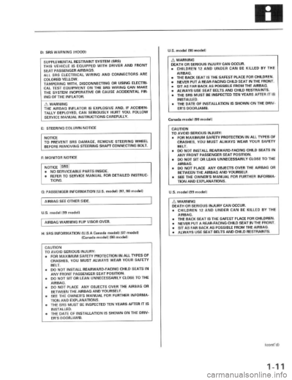 HONDA PRELUDE 1997 Service User Guide HONDA PRELUDE 1997 Service User Guide
