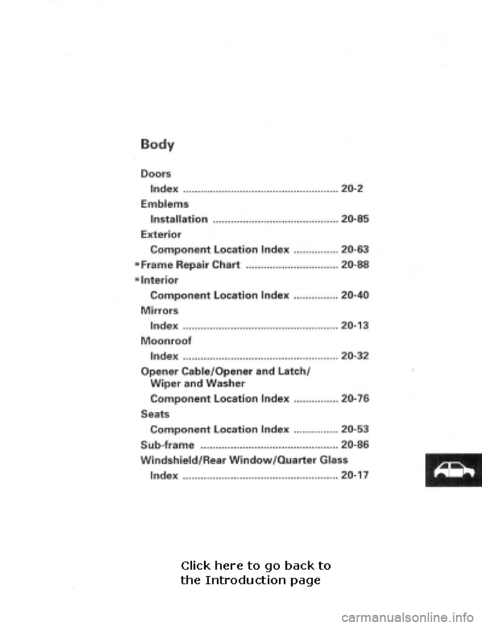 HONDA PRELUDE 1997  Service Repair Manual  HONDA PRELUDE 1997  Service Repair Manual