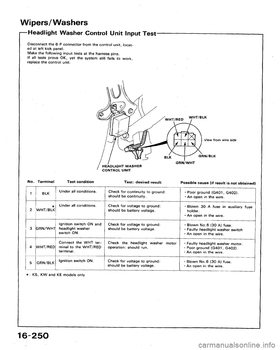 HONDA ACCORD 1989 CB / 4.G Workshop Manual 