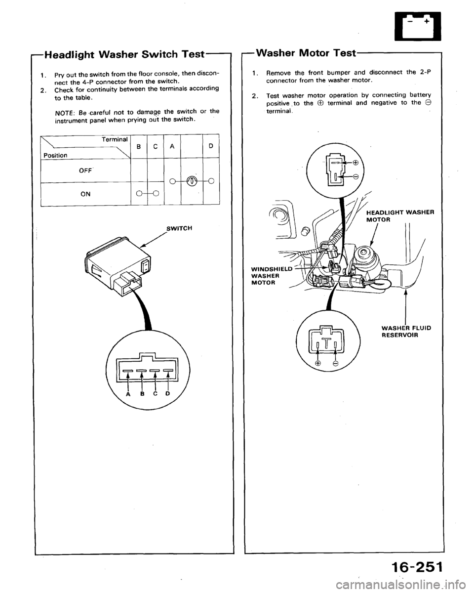 HONDA ACCORD 1989 CB / 4.G Workshop Manual 