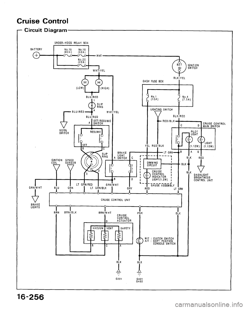 HONDA ACCORD 1989 CB / 4.G Workshop Manual 