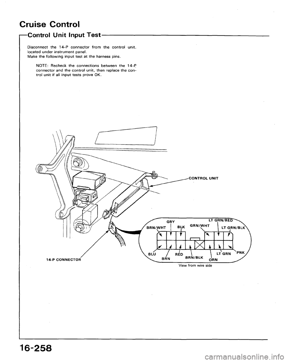 HONDA ACCORD 1994 CB / 4.G Workshop Manual 