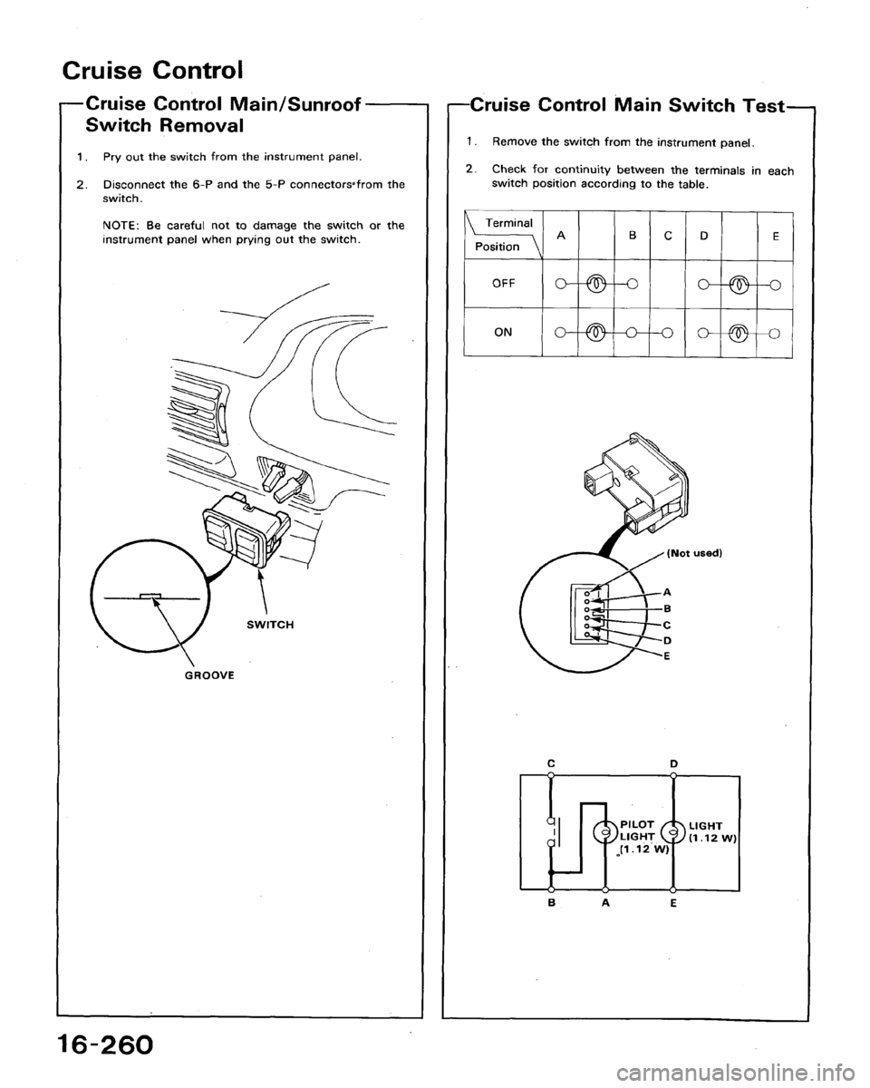 HONDA ACCORD 1990 CB / 4.G Workshop Manual 