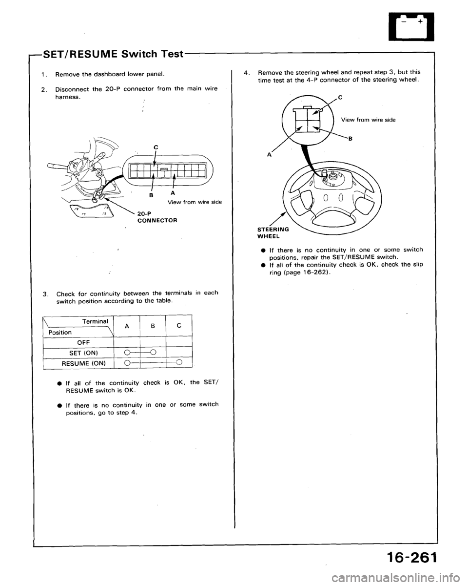 HONDA ACCORD 1989 CB / 4.G Workshop Manual 