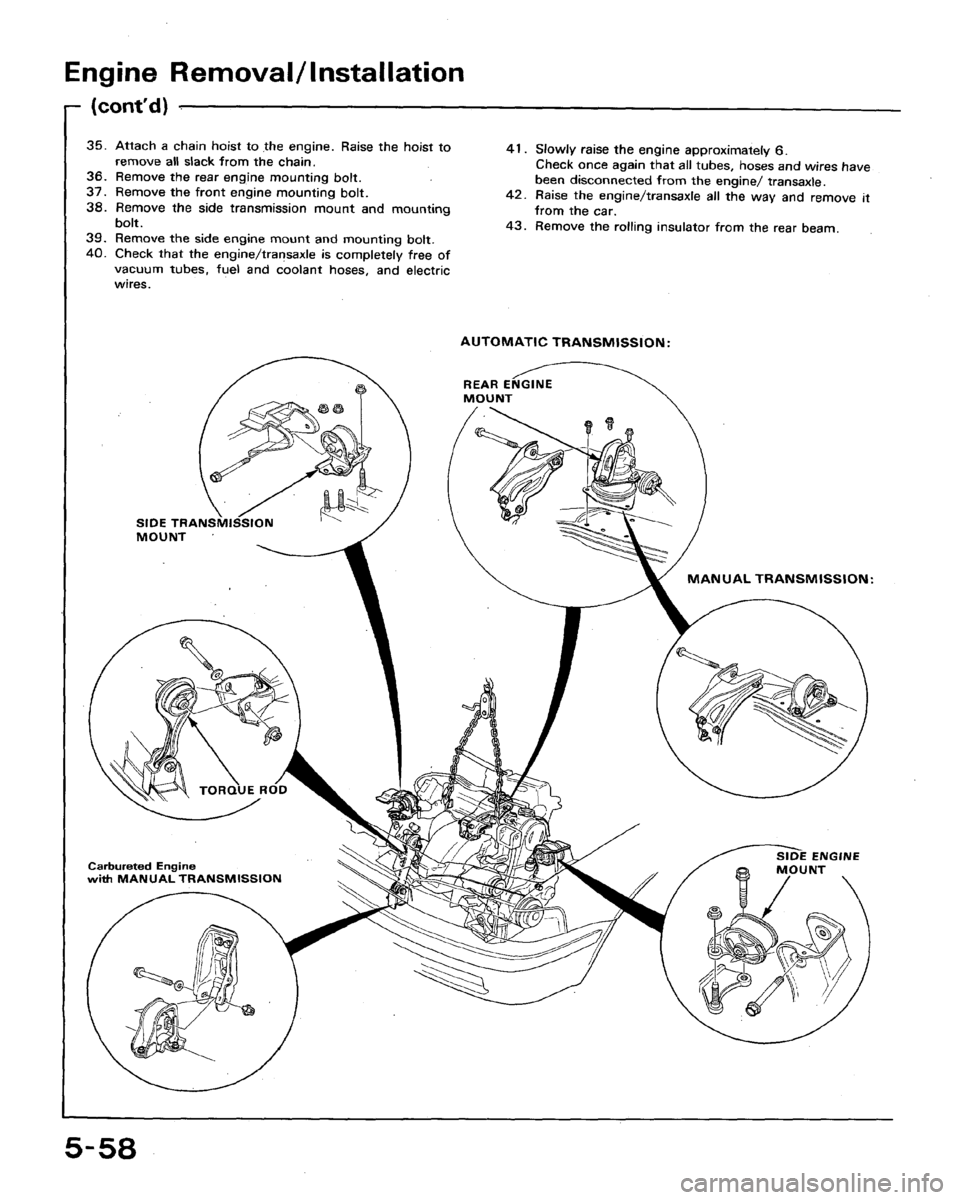 HONDA ACCORD 1991 CB / 4.G Workshop Manual 