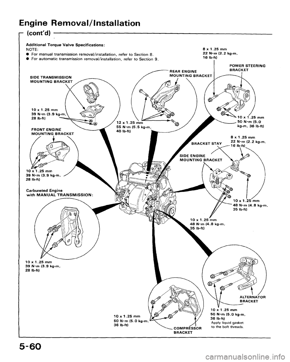 HONDA ACCORD 1991 CB / 4.G Workshop Manual 