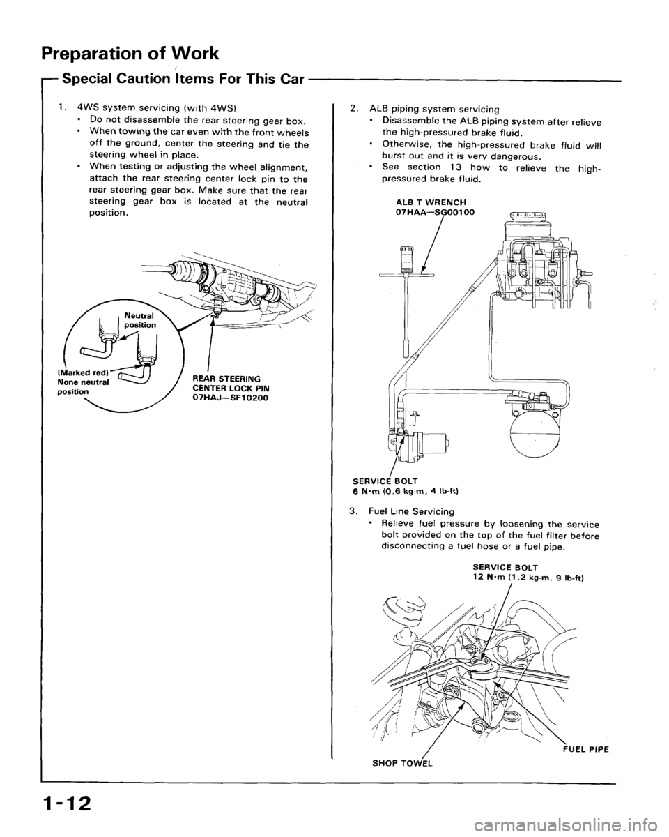 HONDA ACCORD 1989 CB / 4.G User Guide 