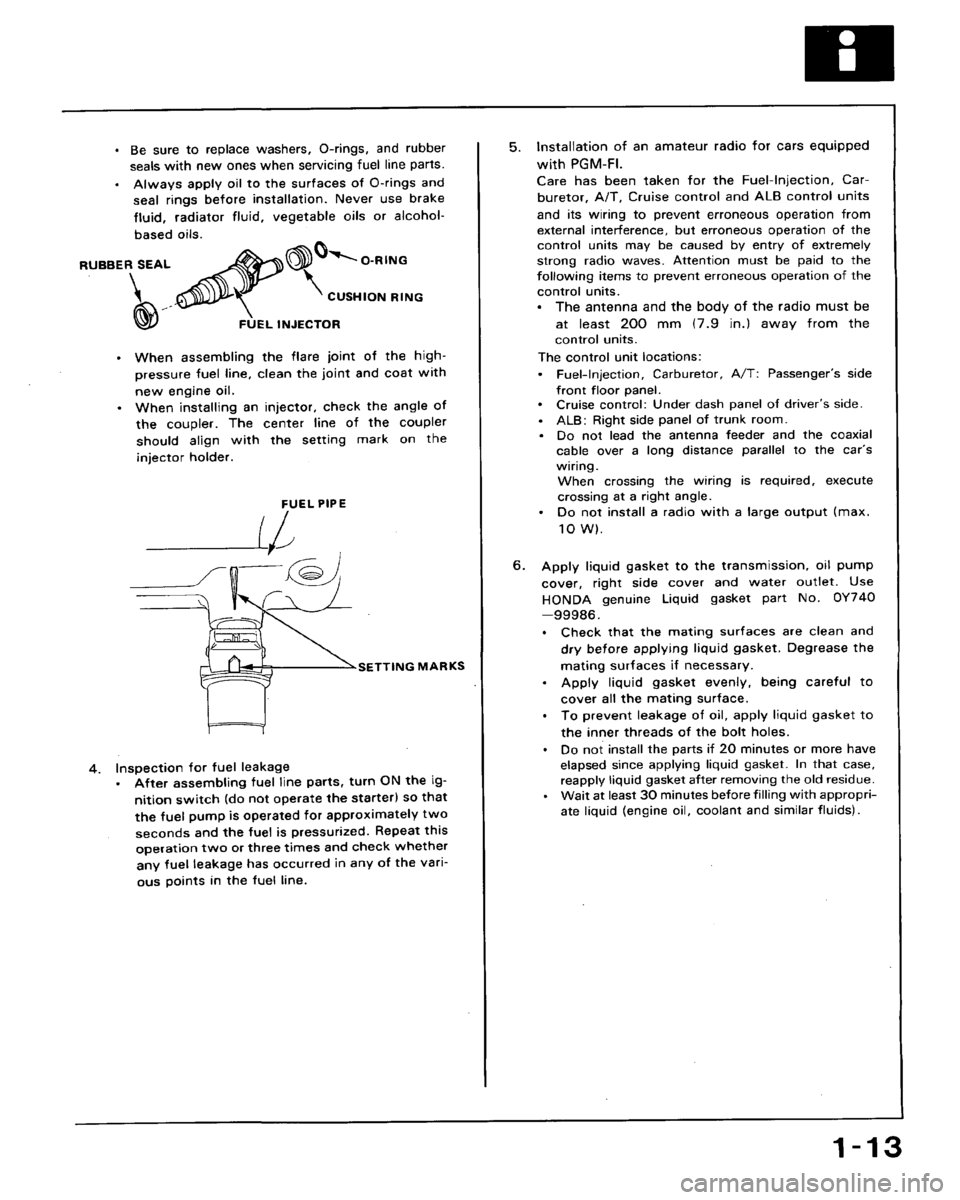 HONDA ACCORD 1990 CB / 4.G User Guide HONDA ACCORD 1990 CB / 4.G User Guide