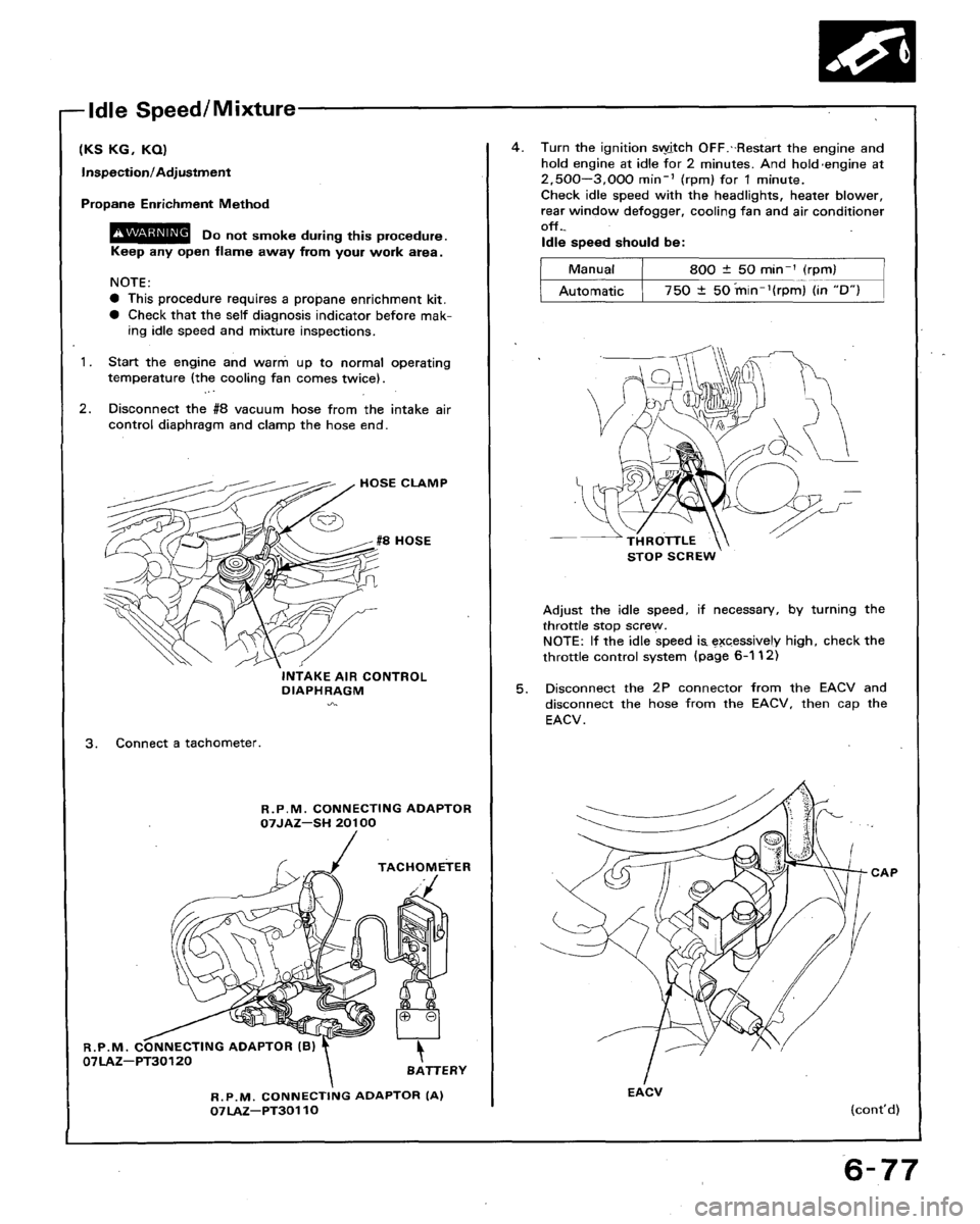 HONDA ACCORD 1994 CB / 4.G Workshop Manual HONDA ACCORD 1994 CB / 4.G Workshop Manual