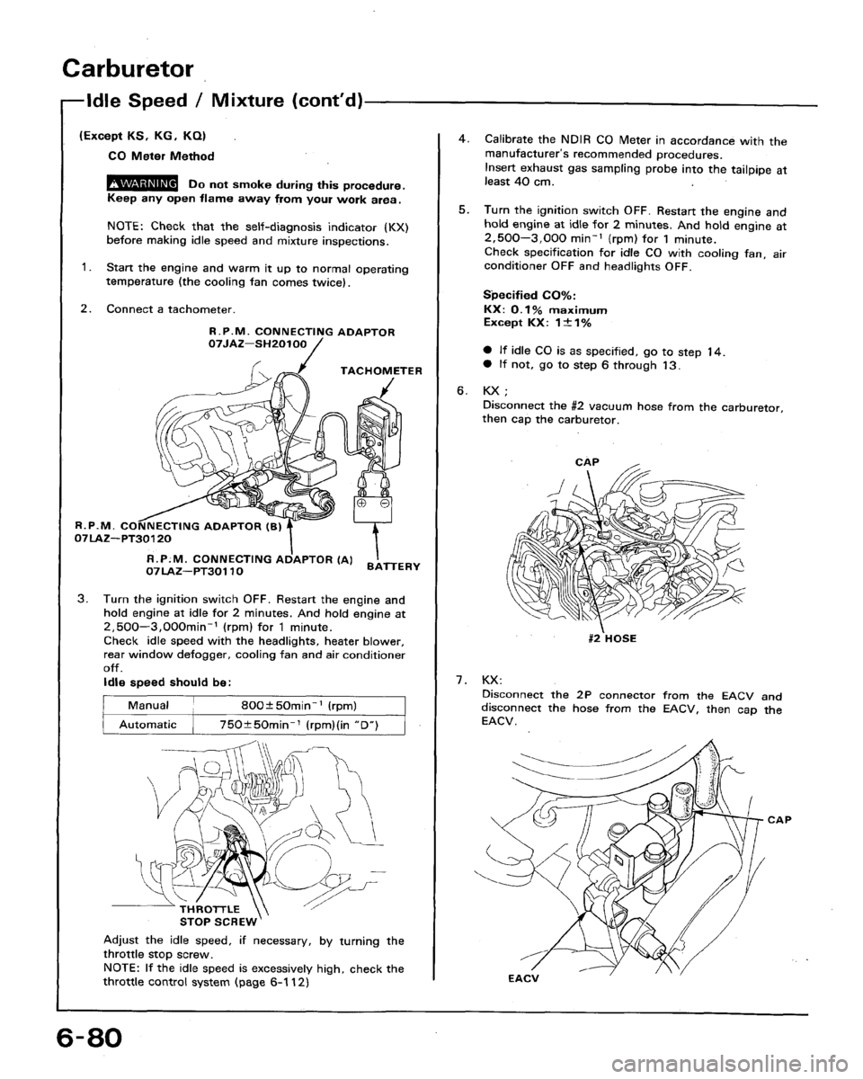 HONDA ACCORD 1994 CB / 4.G Workshop Manual HONDA ACCORD 1994 CB / 4.G Workshop Manual