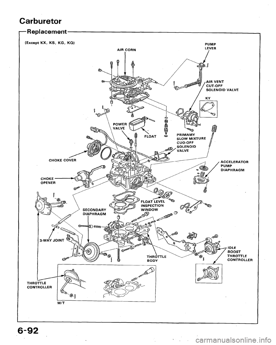 HONDA ACCORD 1994 CB / 4.G Workshop Manual HONDA ACCORD 1994 CB / 4.G Workshop Manual
