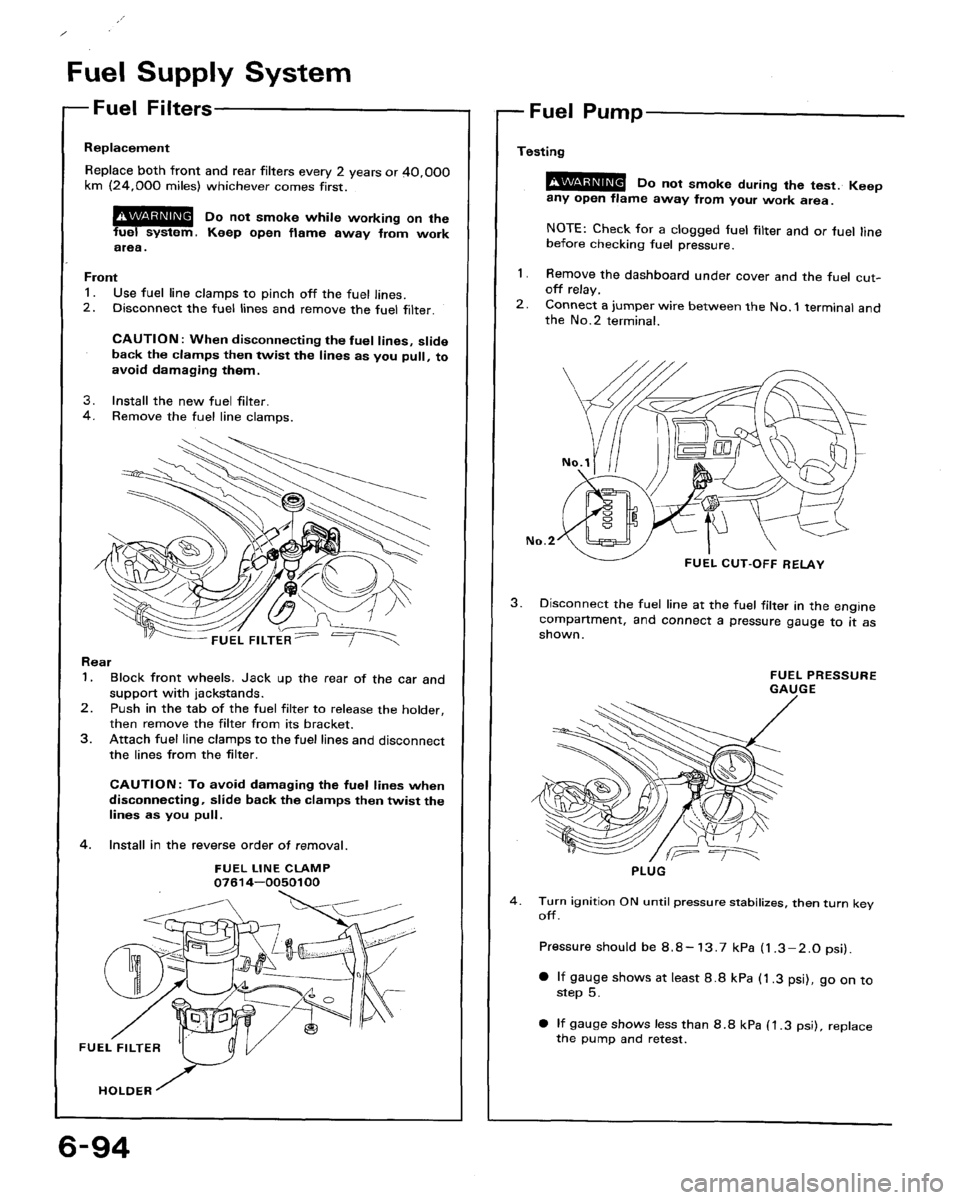 HONDA ACCORD 1994 CB / 4.G Workshop Manual HONDA ACCORD 1994 CB / 4.G Workshop Manual