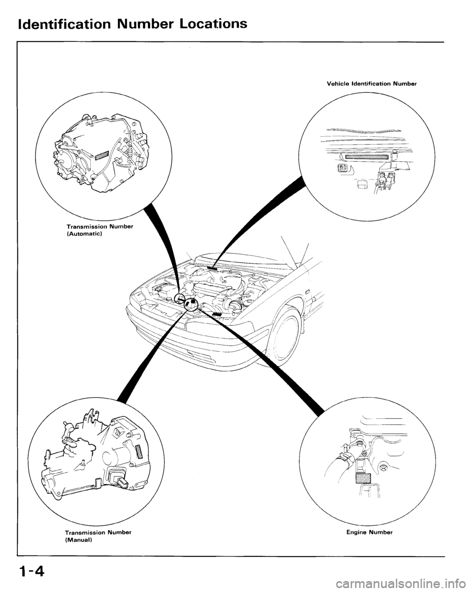 HONDA ACCORD 1994 CB / 4.G Workshop Manual 