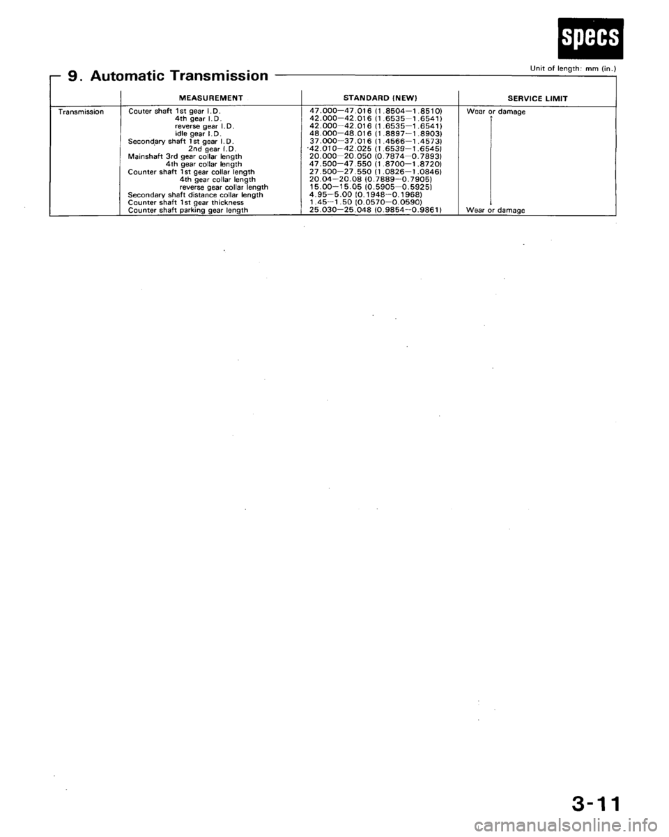 HONDA ACCORD 1992 CB / 4.G Owners Guide 