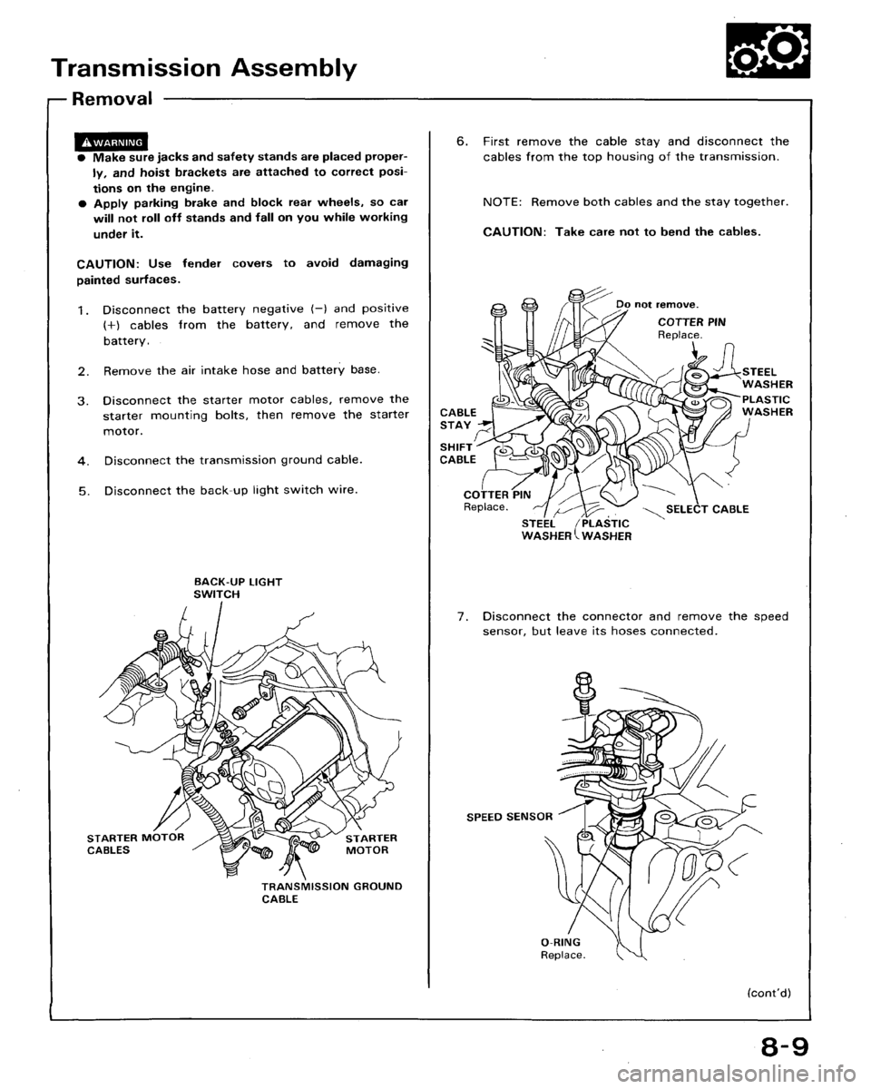 HONDA ACCORD 1994 CB / 4.G Workshop Manual HONDA ACCORD 1994 CB / 4.G Workshop Manual