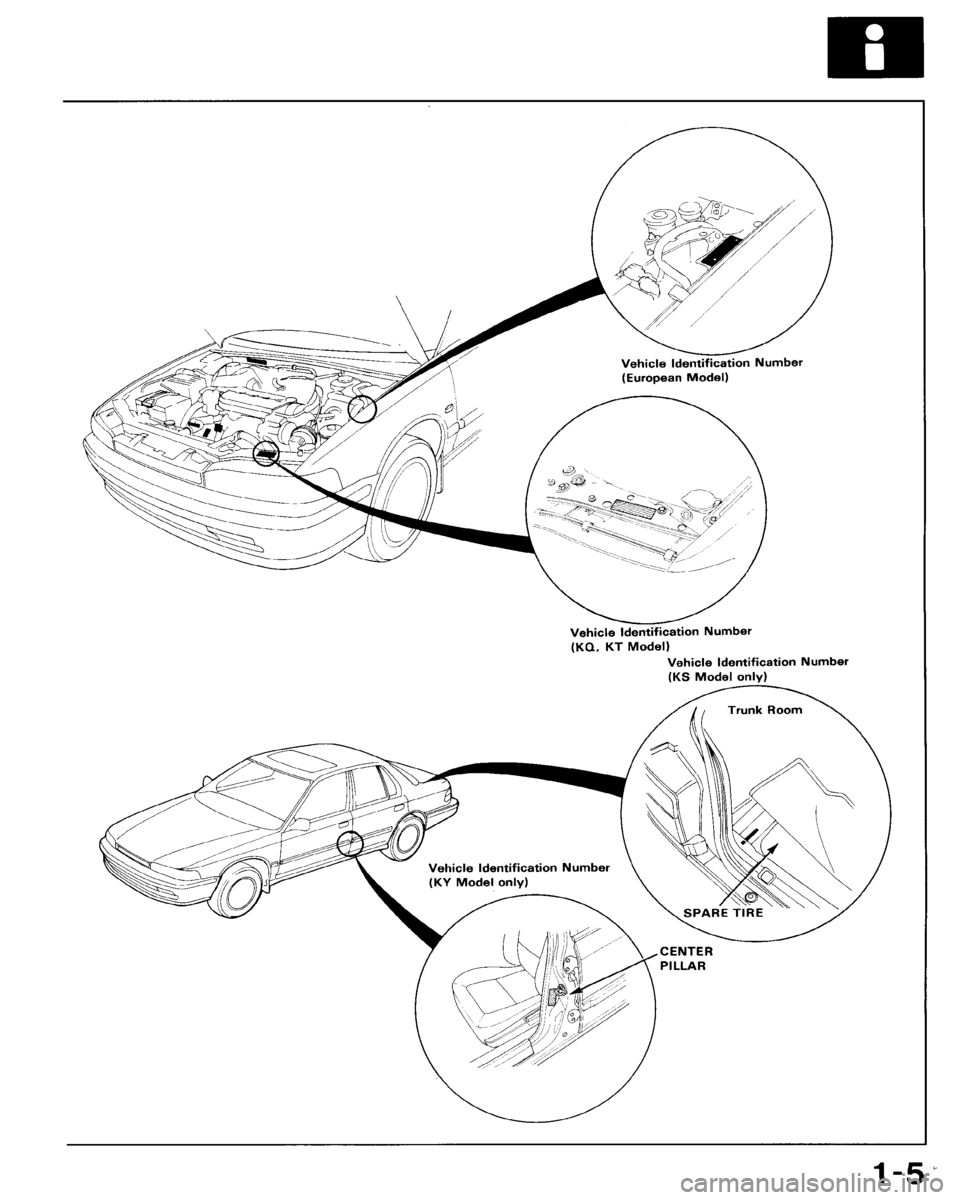 HONDA ACCORD 1990 CB / 4.G Workshop Manual 