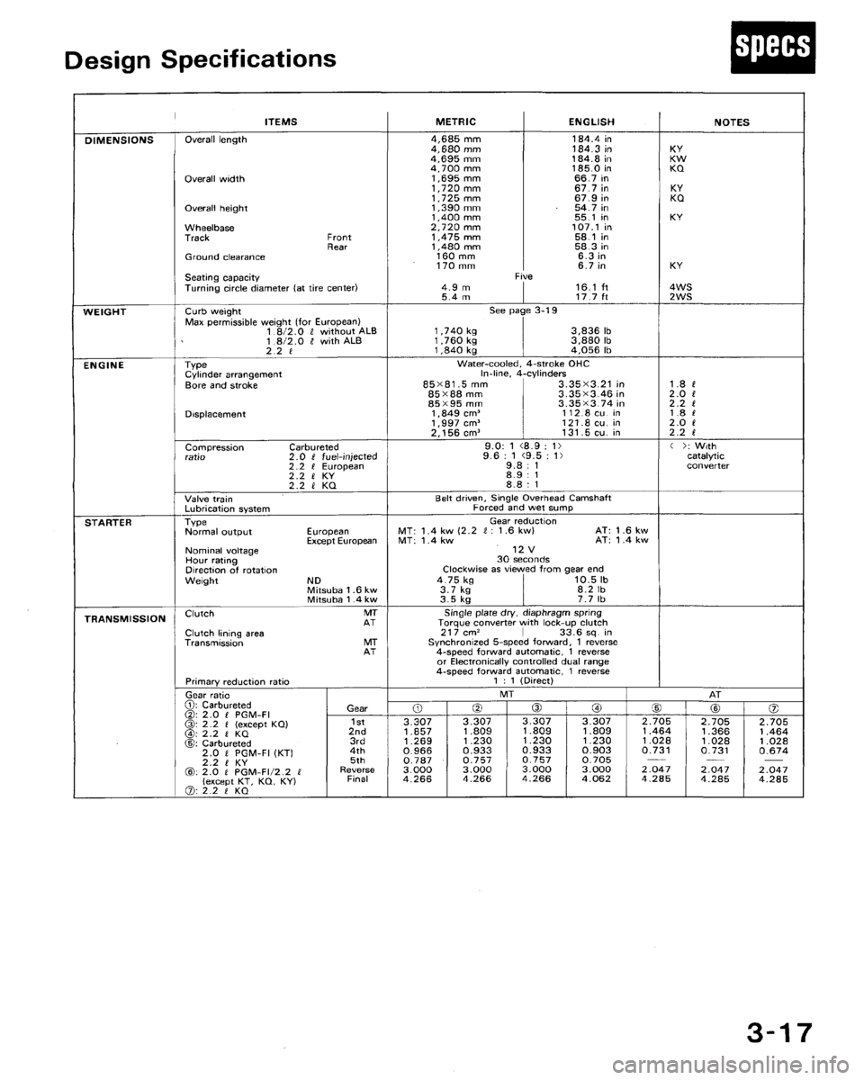 HONDA ACCORD 1993 CB / 4.G Service Manual 