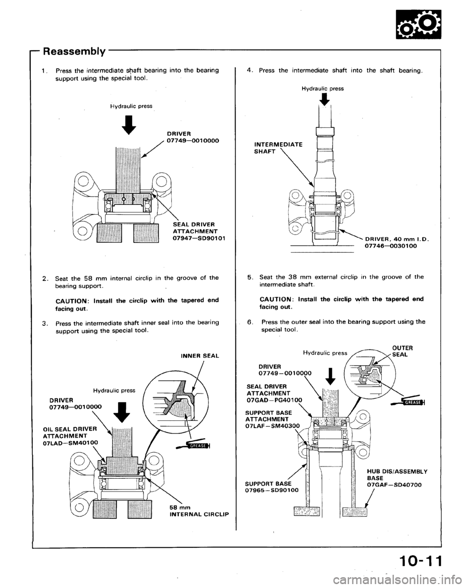 HONDA ACCORD 1994 CB / 4.G Workshop Manual HONDA ACCORD 1994 CB / 4.G Workshop Manual
