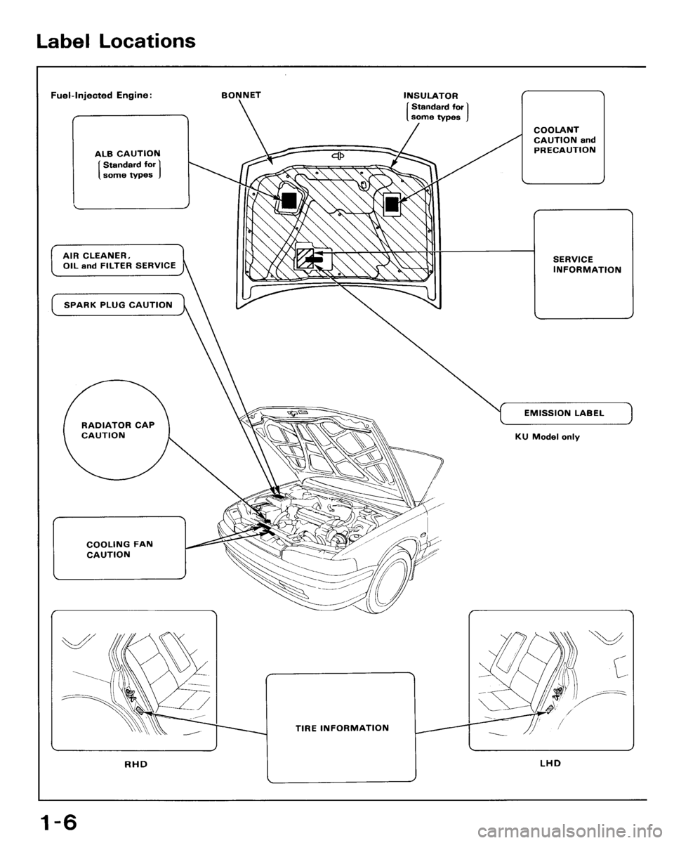 HONDA ACCORD 1993 CB / 4.G Workshop Manual 