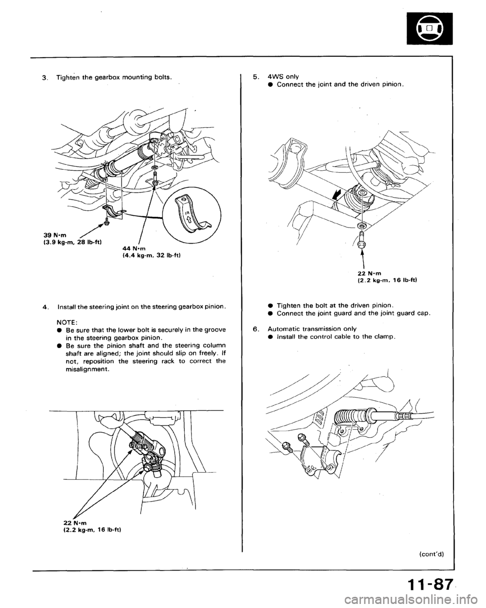 HONDA ACCORD 1994 CB / 4.G Workshop Manual HONDA ACCORD 1994 CB / 4.G Workshop Manual