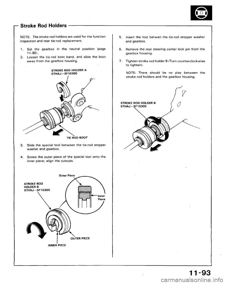 HONDA ACCORD 1994 CB / 4.G Workshop Manual HONDA ACCORD 1994 CB / 4.G Workshop Manual