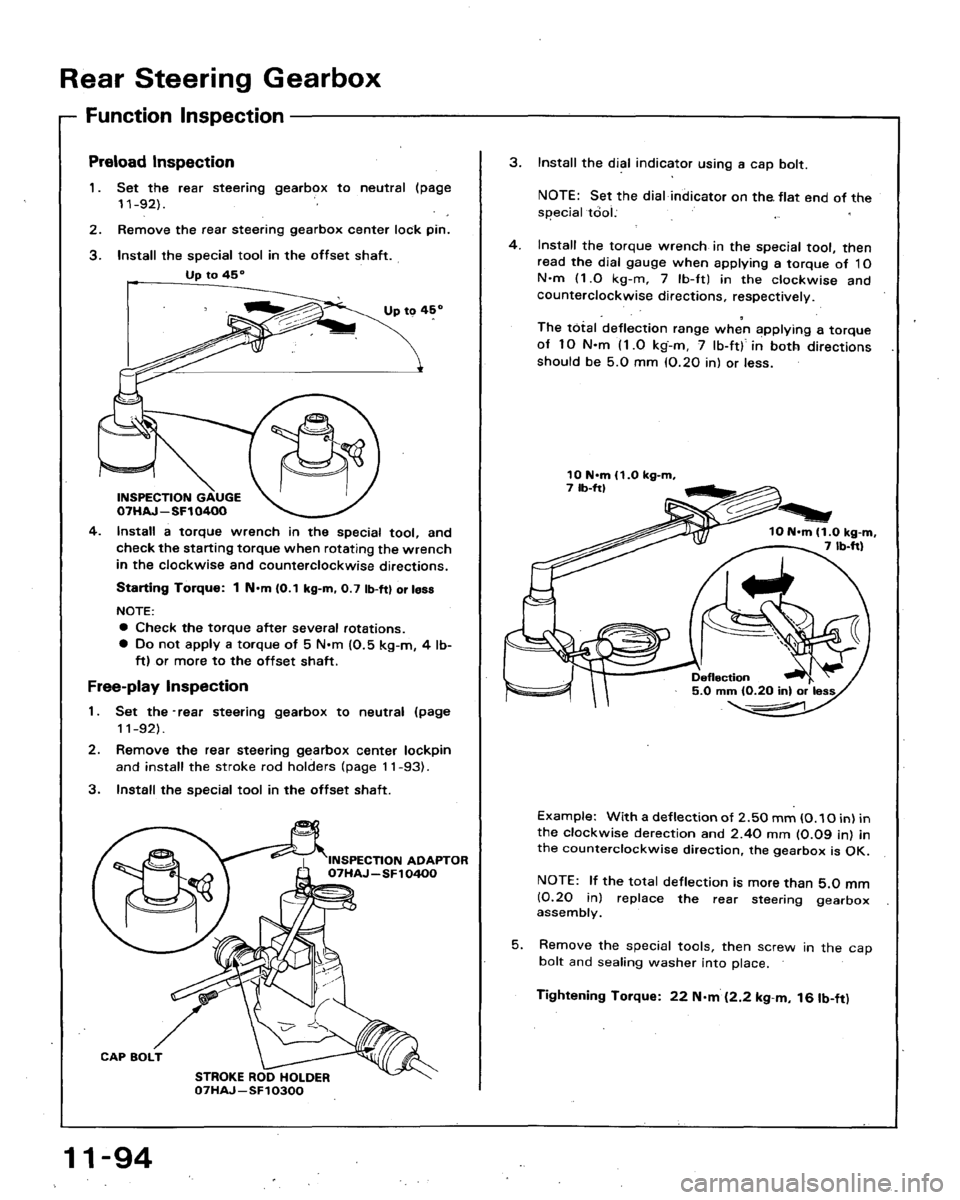 HONDA ACCORD 1994 CB / 4.G Workshop Manual HONDA ACCORD 1994 CB / 4.G Workshop Manual
