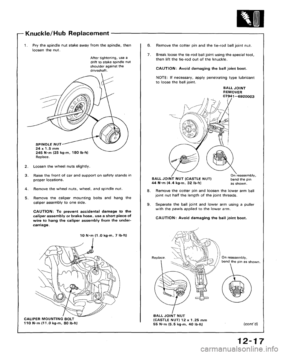 HONDA ACCORD 1994 CB / 4.G Workshop Manual HONDA ACCORD 1994 CB / 4.G Workshop Manual