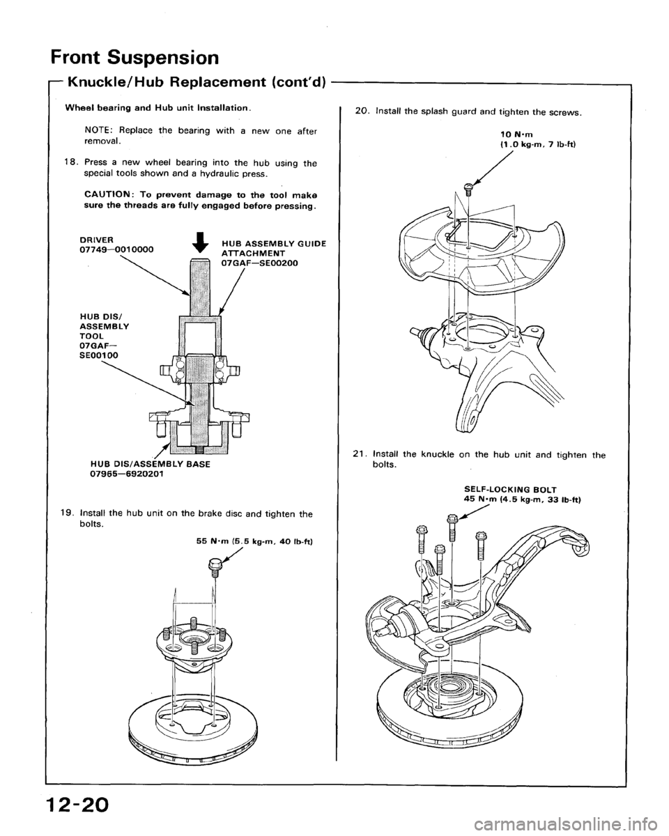 HONDA ACCORD 1994 CB / 4.G Workshop Manual HONDA ACCORD 1994 CB / 4.G Workshop Manual
