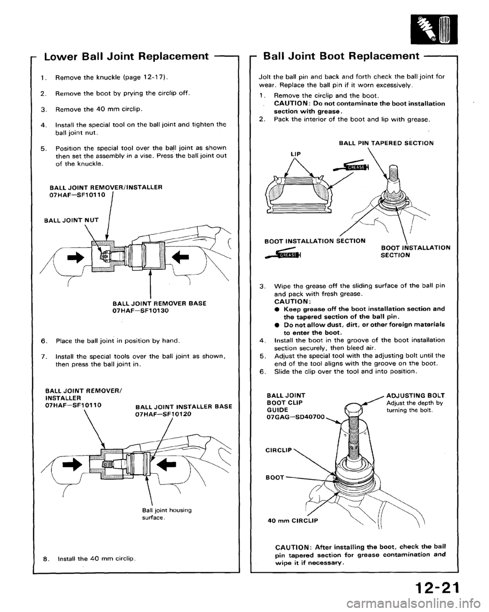 HONDA ACCORD 1994 CB / 4.G Workshop Manual HONDA ACCORD 1994 CB / 4.G Workshop Manual